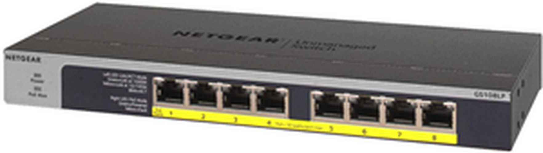 Netgear Netgear GS108LP 8-Poorts Unmanaged Gigabit PoE+ Switch (60W)