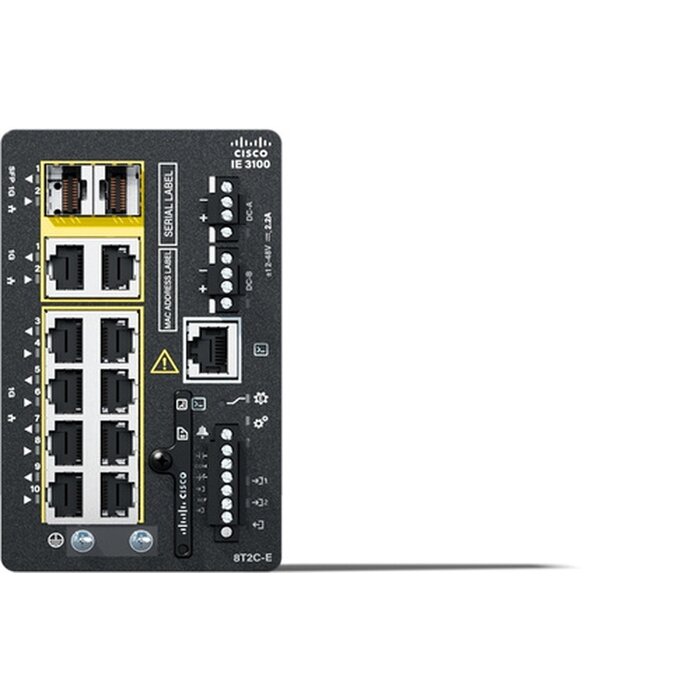 Cisco Cisco Catalyst IE3100 Industriële Switch (8x Gigabit, 2x Combo, Network Essentials) IE-3100-8T2C-E