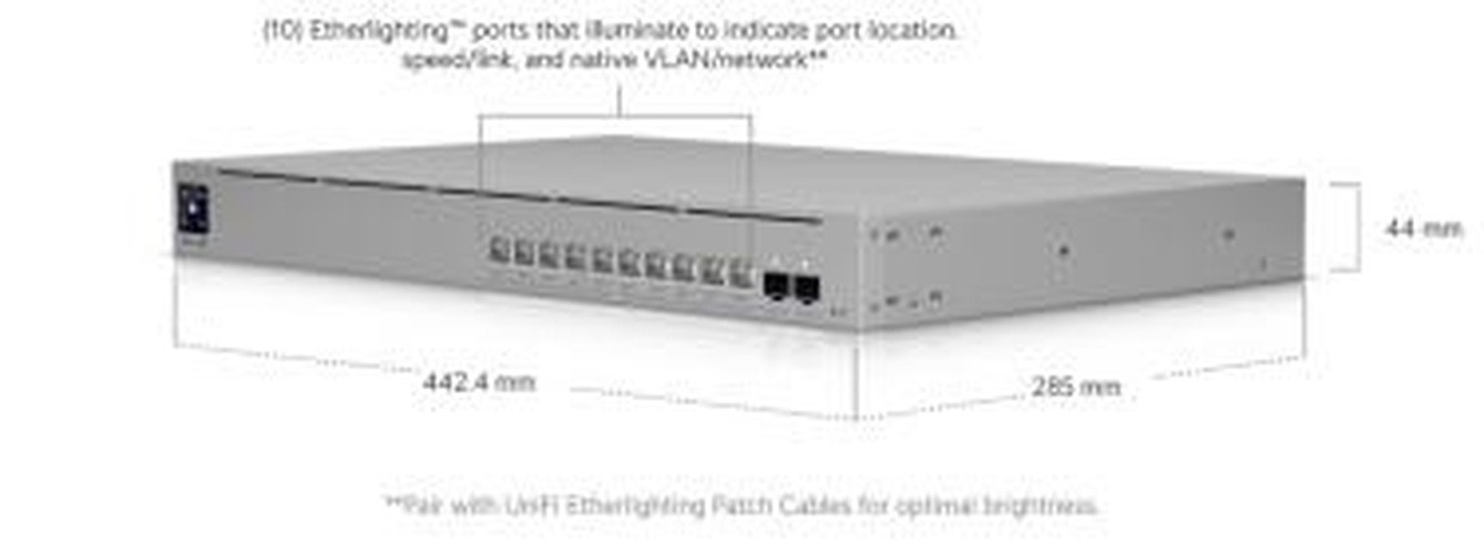 Ubiquiti Ubiquiti UniFi Switch Pro XG 10 PoE, 10 poort, 400W PoE budget