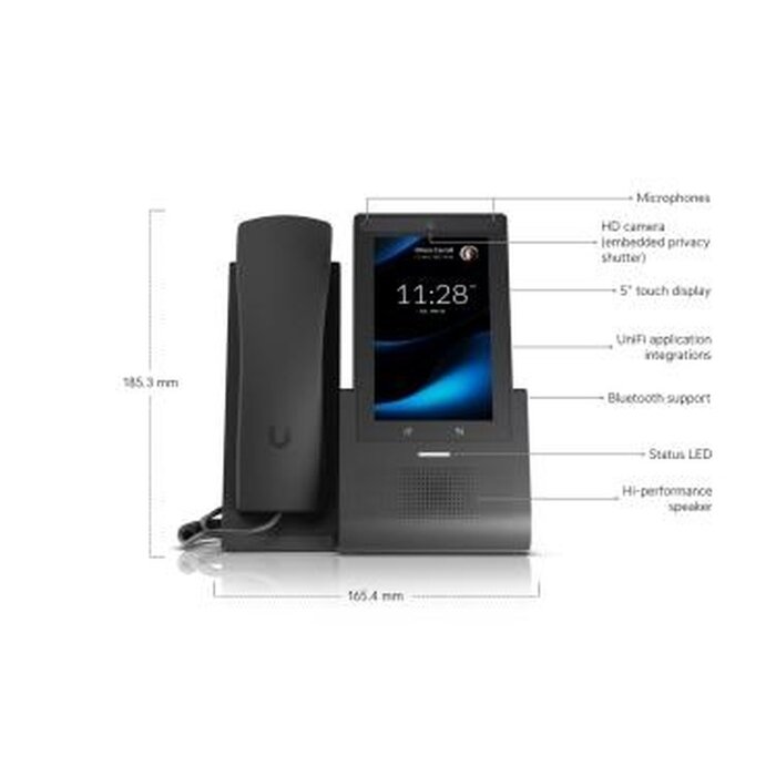Ubiquiti Ubiquiti UniFi Phone G3 Touch Pro VoIP-Telefoon met 5-inch HD-Touchscreen
