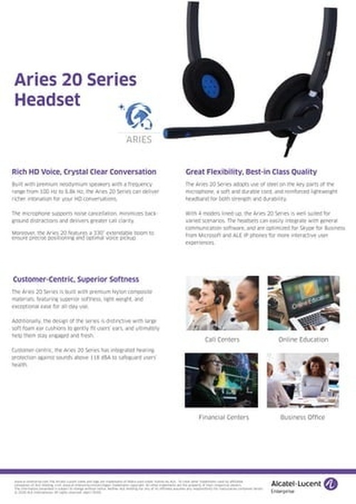 Alcatel-Lucent ALCATEL-LUCENT Aries 12 Duo-headset USB-A