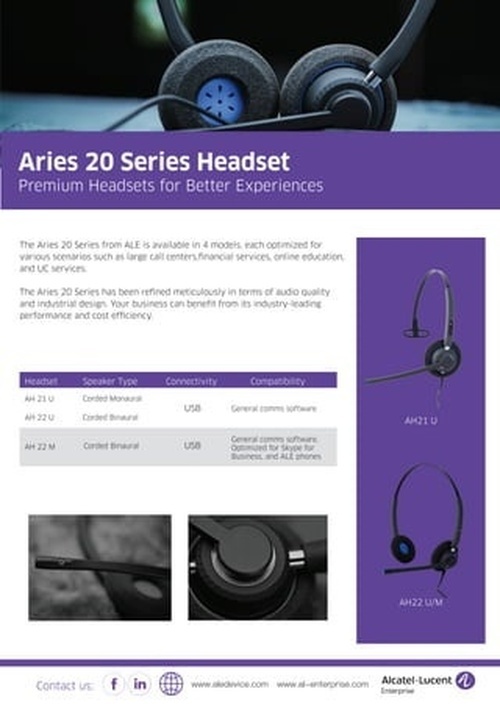 Alcatel-Lucent ALCATEL-LUCENT Aries 12 Duo-headset USB-A