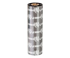 Zebra 2300 Wax Lint - 84mm x 74m - Zwart - 12 Stuks