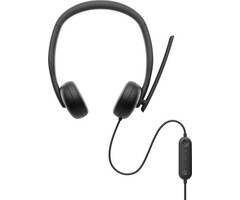 Dell Dell WH3024 Bedrade Headset Zwart - USB-C & USB-A