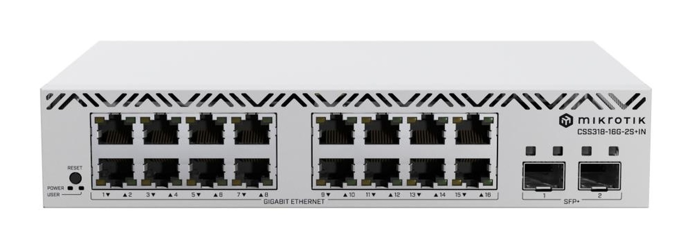 Mikrotik MikroTik CSS318-16G-2S+IN Cloud Smart Switch - 16x Gigabit & 2x 10G SFP+