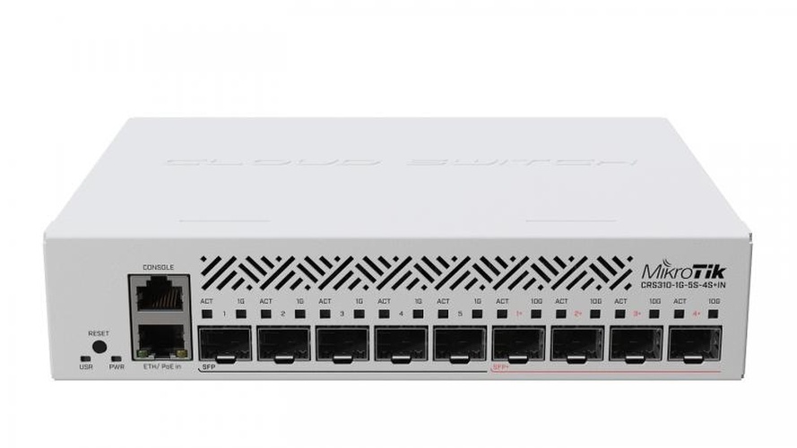 Mikrotik MikroTik CRS310-1G-5S-4S+IN Switch - 4x 10G SFP+ en 5x SFP