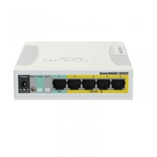 Mikrotik MikroTik RB260GSP 5-Poorts Gigabit Switch met PoE en SFP-poort