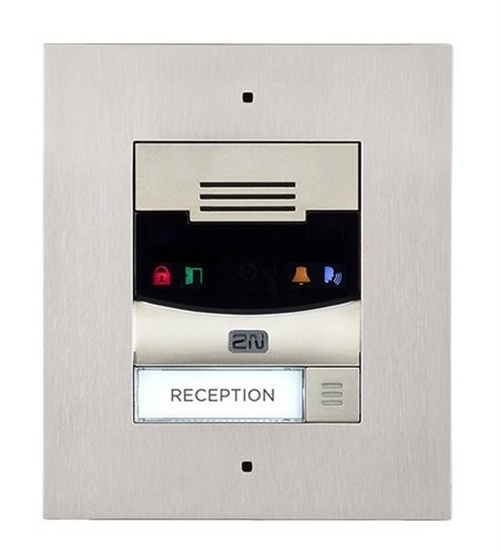 2N 2N IP Solo Inbouw Intercom met HD Camera - Zilver (9155301CF)