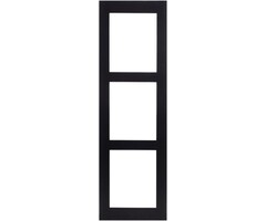 2N 2N IP Verso Opbouwframe 3 Modules - Zwart (9155023B)
