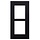 2N IP Verso Inbouwframe voor 2 Modules - Zwart (9155012B)