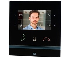 2N 2N Indoor Compact Binnenpost Zwart - 4,3 inch Touchscreen met PoE (91378501)