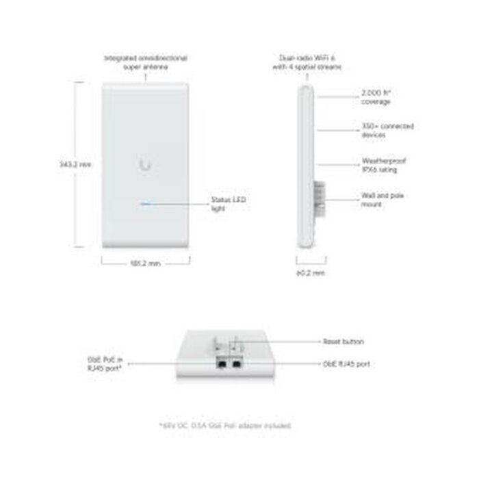 Ubiquiti Ubiquiti UniFi U6-Mesh WiFi 6 Outdoor & Indoor Access Point