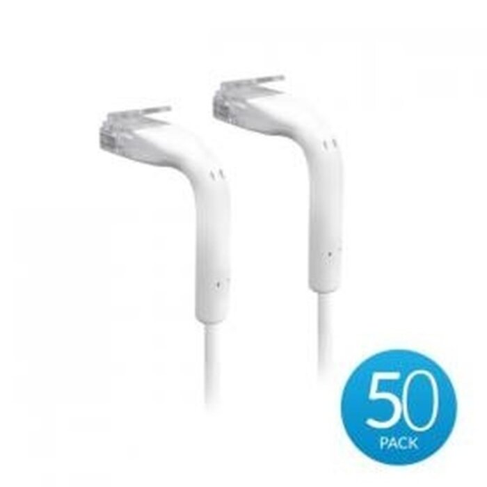 Ubiquiti Ubiquiti UniFi Cat6 Ethernet Patchkabel 10cm - Wit - 50-pack (U-Cable-Patch-RJ45-50)