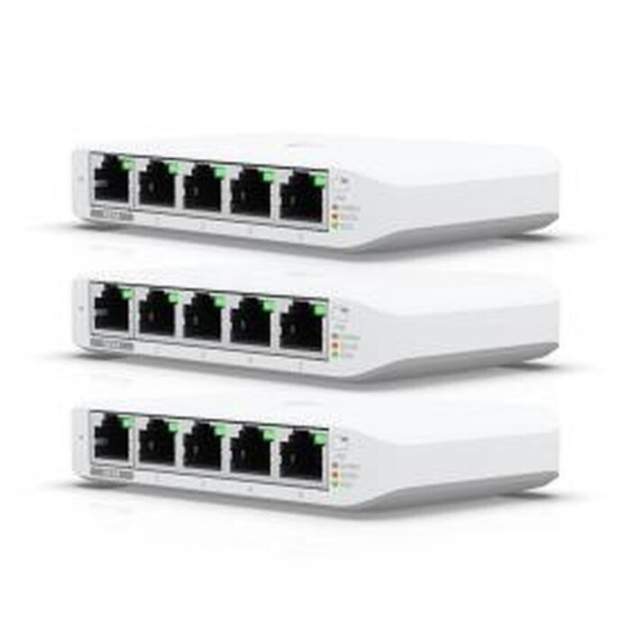 Ubiquiti Ubiquiti UniFi Switch Flex Mini (3-pack) - 5-Poorts Gigabit Switch