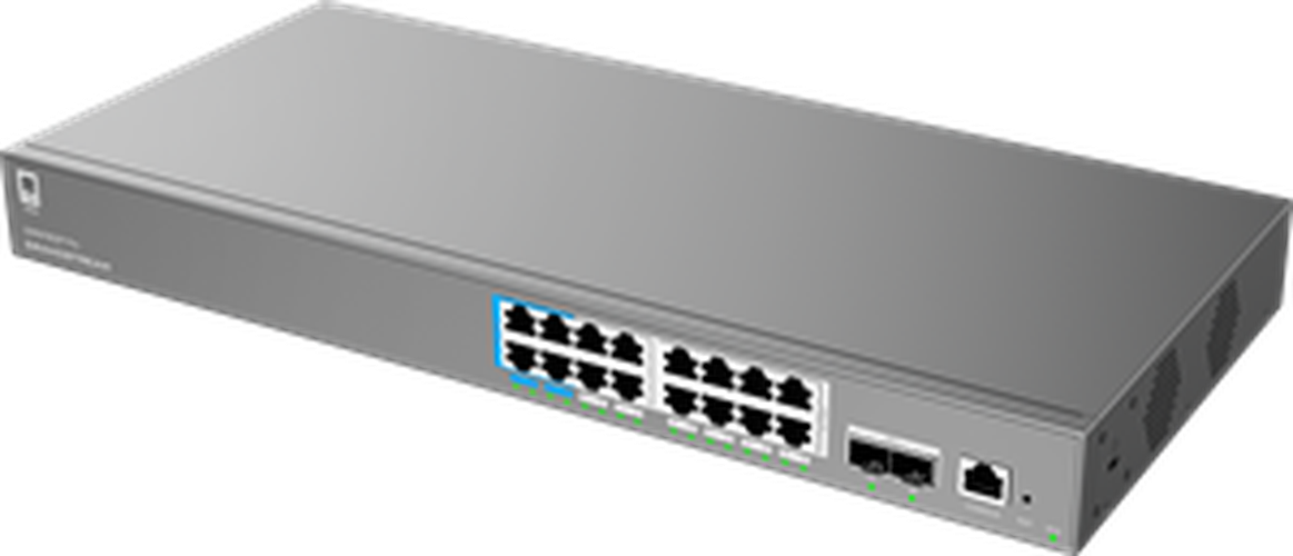 Grandstream Grandstream GWN7802P Layer 2+ Managed PoE+ Switch - 16x Gigabit PoE+ & 4x SFP