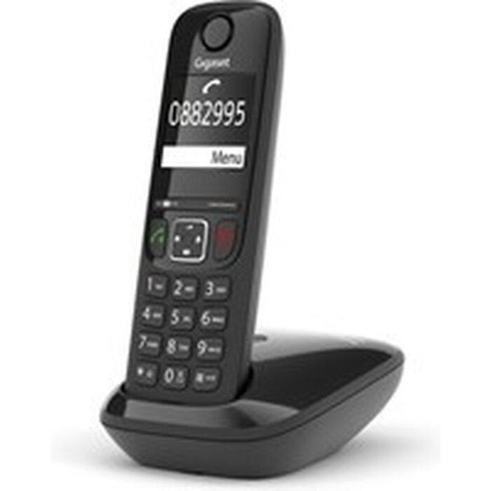 Gigaset Gigaset AS690 Draadloze DECT-Huistelefoon - Handsfree, Nummerblokkering & Verlicht Display - Zwart