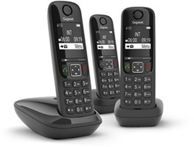 Gigaset Gigaset AS690 TRIO DECT Telefoonset - 3 Handsets - Zwart