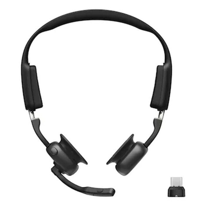Shokz Shokz OpenMeet UC Draadloze Bluetooth USB-C Headset - Zwart