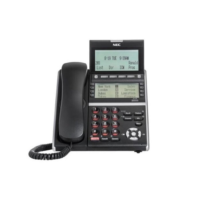 Nec NEC ITZ-8LDG-3P(BK) Digitale Bureautelefoon - 8 Programmeerbare Toetsen & Gigabit PoE