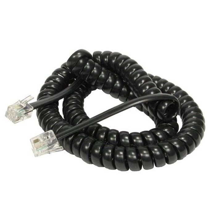 Yealink Yealink Hoornsnoer Krulsnoer Zwart voor SIP-T4X, T4S en T5x Series