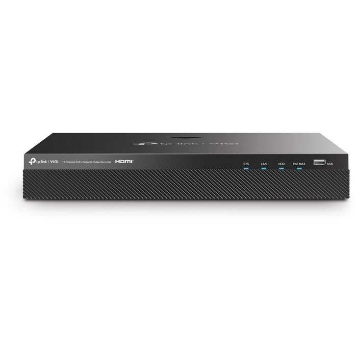 TP-Link TP-Link VIGI NVR2016H-16P 16-Kanaals 4K NVR met 16x PoE+ Poorten