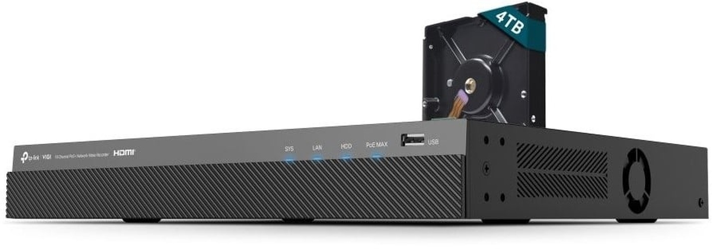 TP-Link TP-Link VIGI NVR2016H-16MP 16-kanaals PoE+ NVR - 4K, H.265+