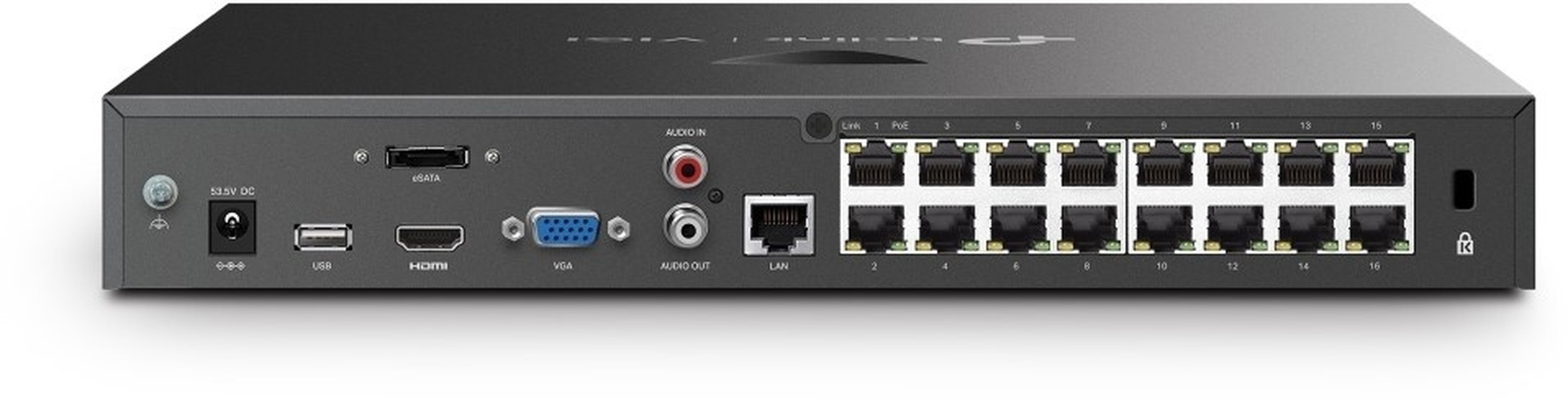 TP-Link TP-Link VIGI NVR2016H-16MP 16-kanaals PoE+ NVR - 4K, H.265+