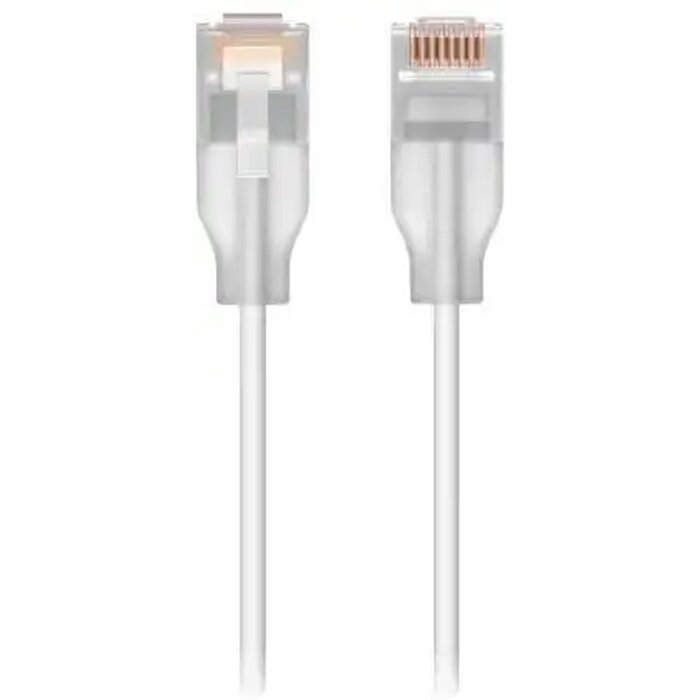 Ubiquiti Ubiquiti UniFi Etherlighting Patchkabel 15cm Wit - Ultra-dunne Cat6 Nano Netwerkkabel