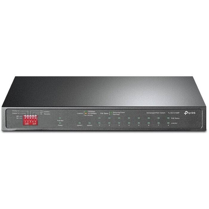 TP-Link TP-Link TL-SG1210MP 10-Poorts Gigabit Switch - 8x PoE+ (123W) & SFP