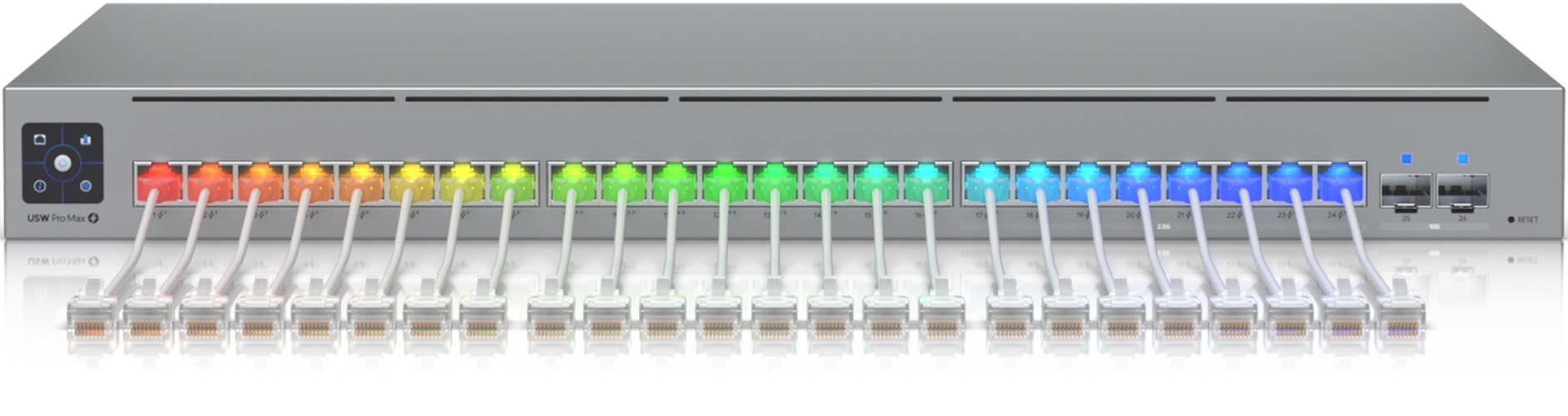 Ubiquiti Ubiquiti UniFi Etherlighting Patchkabel Cat6 1m Wit - Ultradunne RJ45 Netwerkkabel