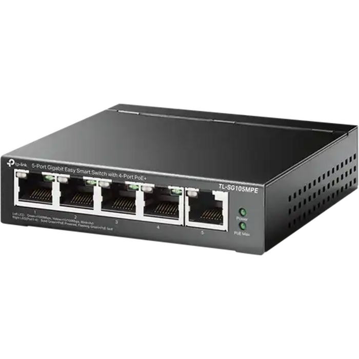 TP-Link TP-Link TL-SG105MPE 5-Poorts Gigabit Switch met 4x PoE+ (120W)