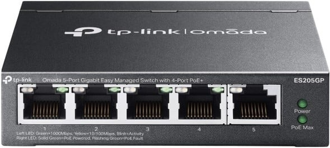 TP-Link TP-Link ES205GP - 5-Poorts Gigabit Easy Smart Switch met 4x PoE+ (65W)