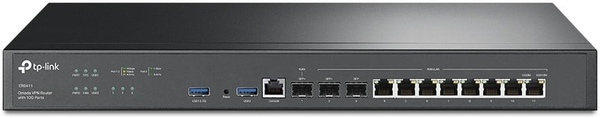 TP-Link TP-Link Omada ER8411 10G VPN Router met Dubbele Redundante Voeding