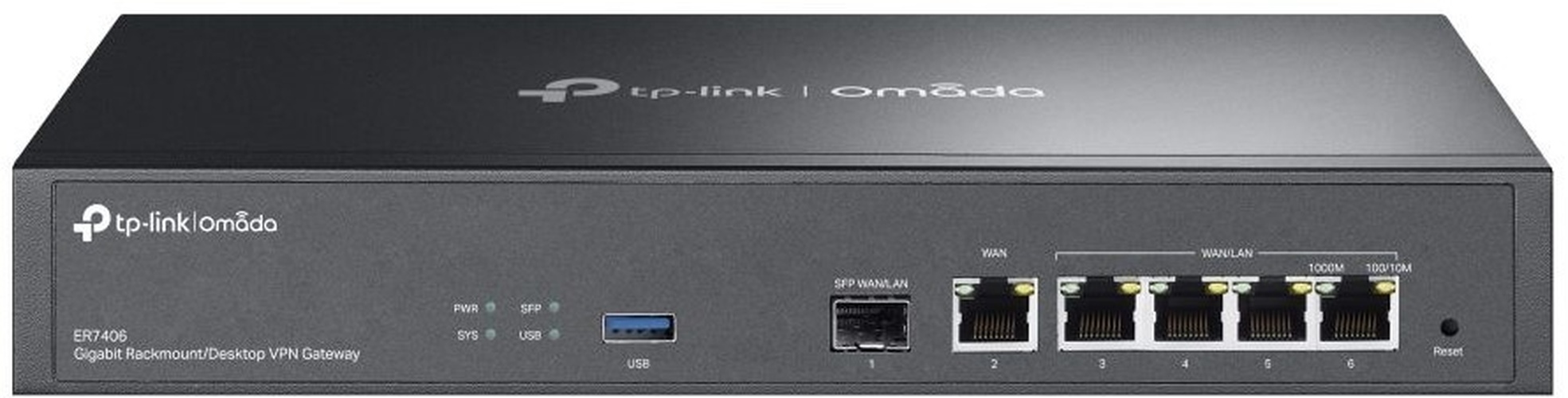 TP-Link TP-Link Omada ER7406 Multi-WAN Gigabit VPN Router voor MKB