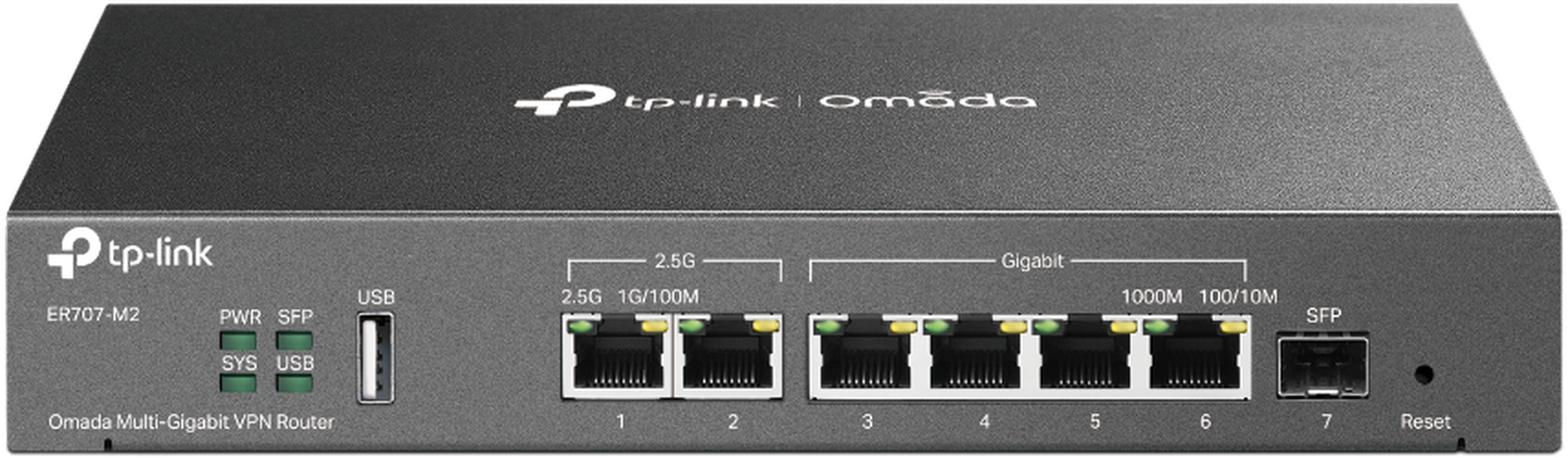 TP-Link TP-Link Omada ER707-M2 Multi-Gigabit VPN Router met 2x 2.5G Poorten & SDN