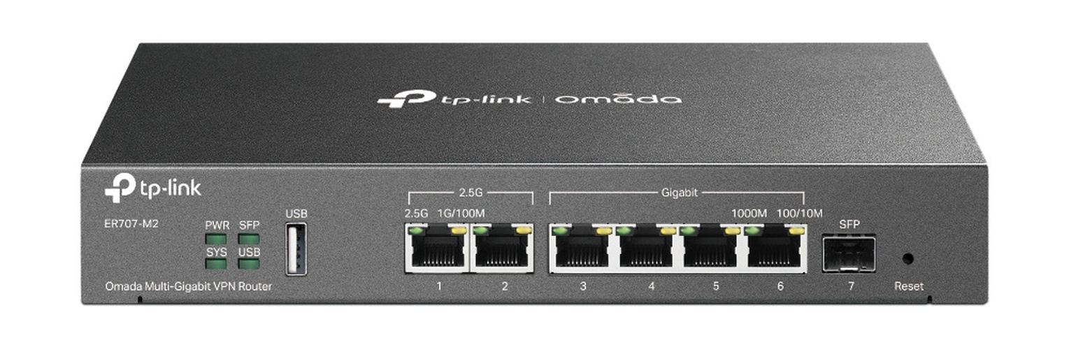 TP-Link TP-Link Omada ER707-M2 Multi-Gigabit VPN Router met 2x 2.5G Poorten & SDN