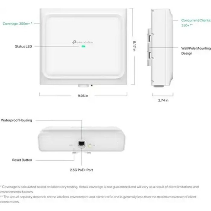 TP-Link TP-Link Omada EAP772-Outdoor BE9300 Wi-Fi 7 Access Point - IP67 Weerbestendig