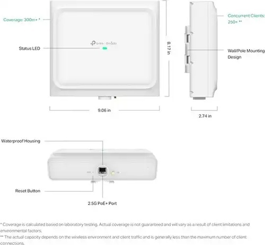 TP-Link TP-Link Omada EAP772-Outdoor BE9300 Wi-Fi 7 Access Point - IP67 Weerbestendig