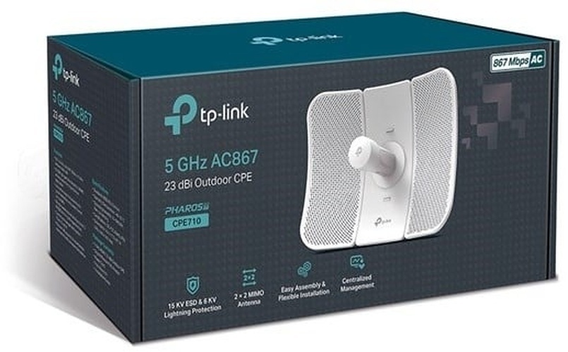 TP-Link TP-Link Pharos CPE710 5GHz Outdoor Point-to-Point Radio - 867Mbps, 23dBi