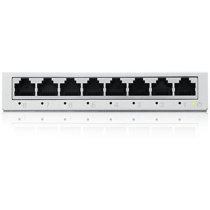 Zyxel Zyxel GS-108B v5 8-Poorts Gigabit Switch - Onbeheerd met QoS & Metalen Behuizing