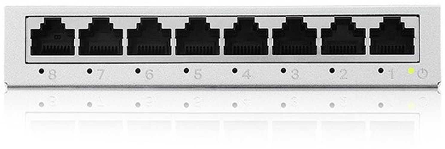 Zyxel Zyxel GS-108B v5 8-Poorts Gigabit Switch - Onbeheerd met QoS & Metalen Behuizing