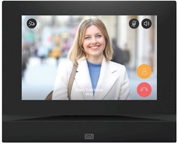 2N 2N Indoor View Wi-Fi Intercom Monitor - 7 inch Touchscreen - Zwart