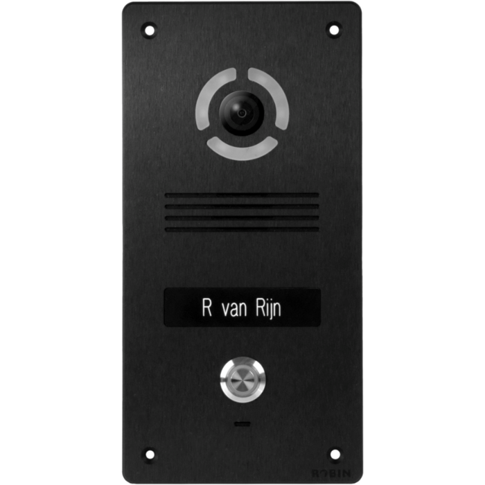 Robin Robin SlimLine SIP Video Intercom Inbouw Zwart