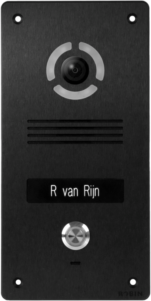 Robin Robin SlimLine SIP Video Intercom Inbouw Zwart