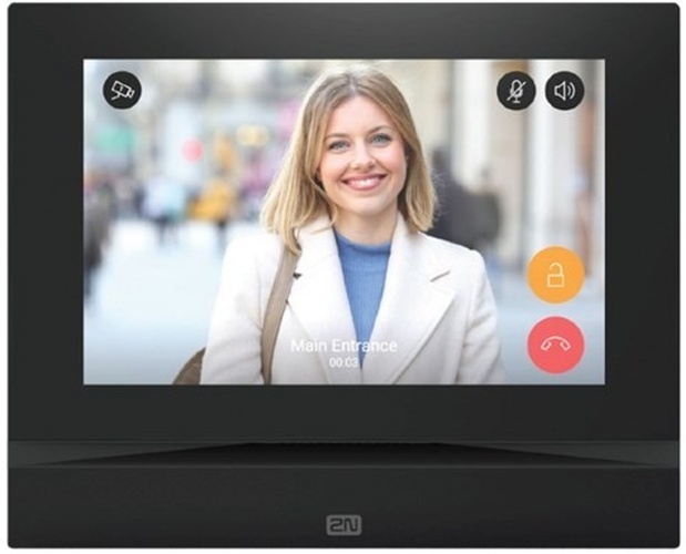 2N 2N Indoor View Wi-Fi Intercom Monitor - 7 inch Touchscreen - Zwart