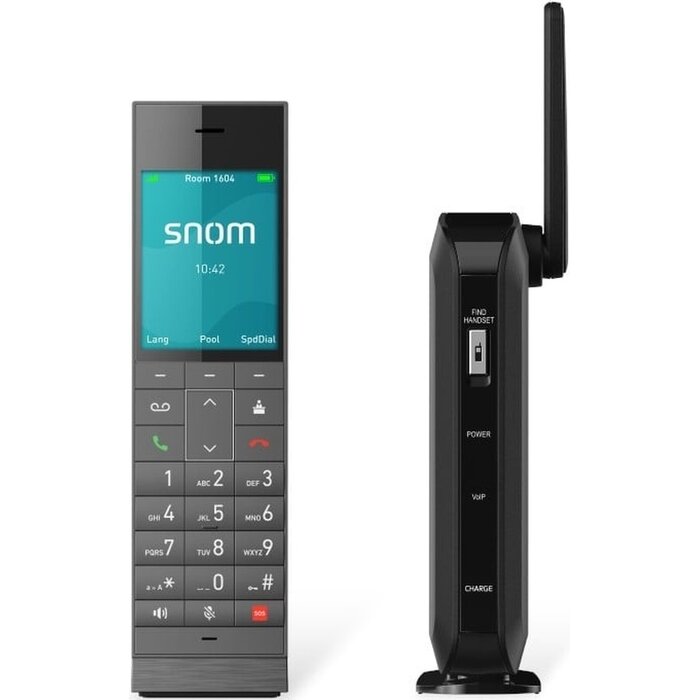SNOM Snom HM201 Draadloze DECT Hoteltelefoon met Antibacteriële Coating