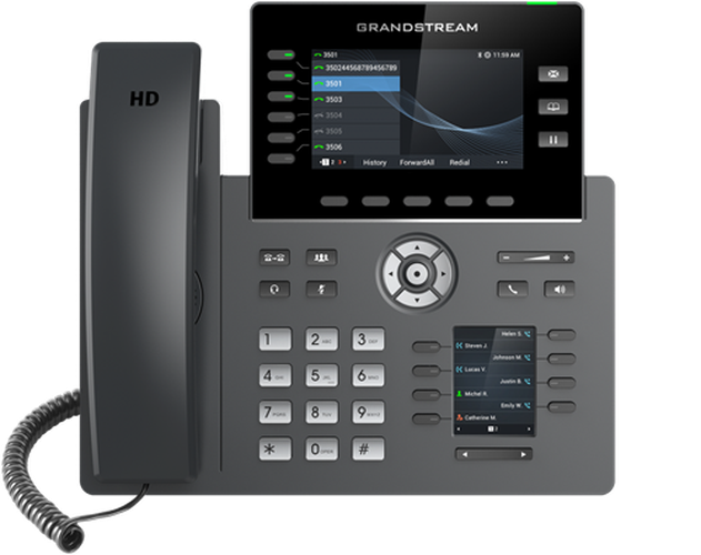 Grandstream Grandstream GRP2616 High-End IP-Telefoon met WiFi, Bluetooth & 6 Lijnen