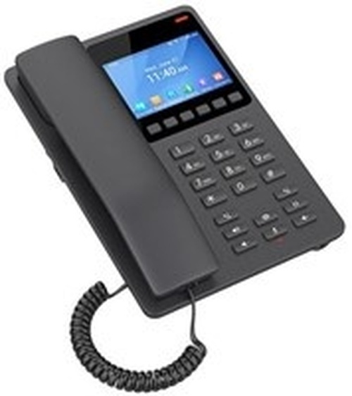 Grandstream Grandstream GHP631W Wi-Fi Hoteltelefoon met HD-Audio en USB-C - Zwart