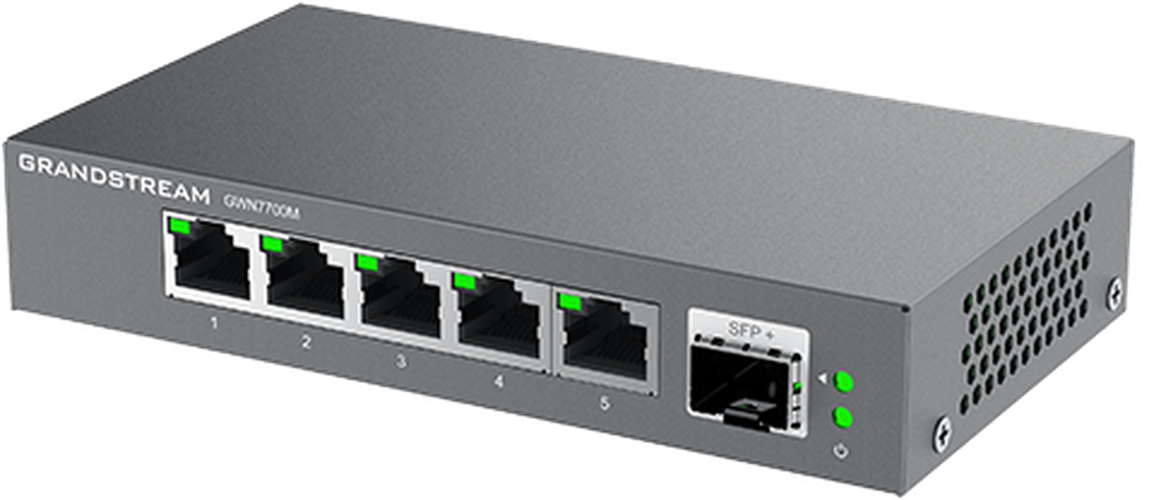 Grandstream Grandstream GWN7700M 5-Poorts 2.5G Multi-Gigabit Switch met 10G SFP+