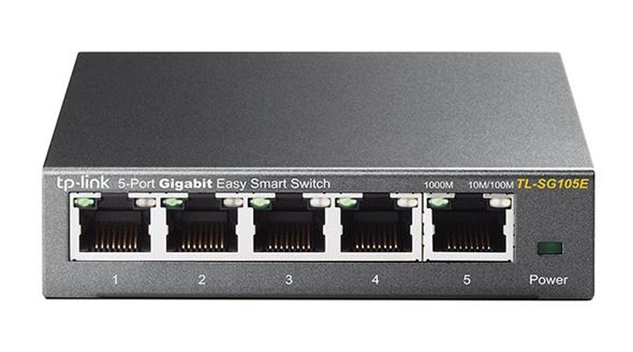 TP-Link TP-Link TL-SG105E 5-Poorts Gigabit Easy Smart Switch - Netwerkswitch met QoS en VLAN